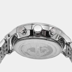 Pre Owned Timex TWH6Z1810 Gray Dial Stainless Steel Men's Wristwatch 40 mm