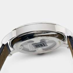 Pre Owned Tissot Black Stainless Steel Leather Le Locle T006.407.16.053.00 Men's Wristwatch 39 mm