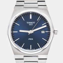 Pre Owned Tissot Blue Stainless Steel PRX T137.410.11.041.00 Men's Wristwatch 40 mm