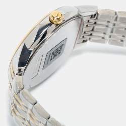 Pre Owned Tissot White Two Tone Stainless Steel Carson T0854102201100 Men's Wristwatch 40 mm