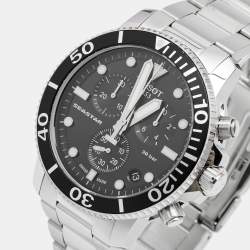 Tissot Black Stinless Steel Seastar 1000 T120.417.11.051.00 Men's Wristwatch 45.50 mm