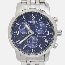 Tissot Blue Stainless Steel PRC200 T114.417.11.047.00 Men's Wristwatch 42 mm