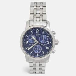 Tissot Blue Stainless Steel PRC200 T114.417.11.047.00 Men's Wristwatch 42 mm