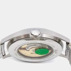 Pre Owned Tissot Blue Stainless Steel Heritage Visodate T019.430.11.041.00 Men's Wristwatch 40 mm