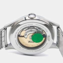 Pre Owned Tissot Blue Stainless Steel Heritage Visodate T019.430.11.041.00 Men's Wristwatch 40 mm