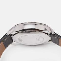 Tissot Black Stainless Steel Leather T-Trend T035.617.16.051.00 Men's Wristwatch 41 mm