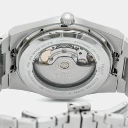 مملوكة مسبقًا ساعة يد رجالية تيسوت آيس بلو ستانلس ستيل باورماتيك 80 T137.407.11.351.00 40 مم