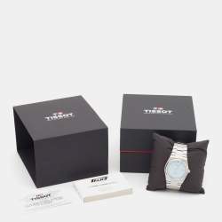 مملوكة مسبقًا ساعة يد رجالية تيسوت آيس بلو ستانلس ستيل باورماتيك 80 T137.407.11.351.00 40 مم