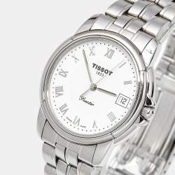 Pre Owned Tissot Seastar A665/765 White Dial Stainless Steel Men's Wristwatch 36 mm