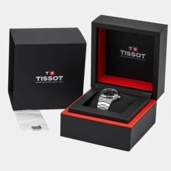 Pre Owned ساعة يد رجالية تيسوت PRX T137.207.11.051.00 مينا أسود ستانلس ستيل 35 مم