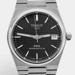 Pre Owned ساعة يد رجالية تيسوت PRX T137.207.11.051.00 مينا أسود ستانلس ستيل 35 مم