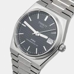Pre Owned ساعة يد رجالية تيسوت PRX T137.207.11.051.00 مينا أسود ستانلس ستيل 35 مم