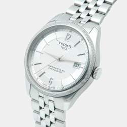 Pre Owned Tissot Ballade T108.408.11.037.00 Silver Dial Stainless Steel Men's Wristwatch 41 mm
