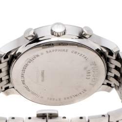 Tissot Anthracite Stainless Steel Tradition T063617A Chronograph Men's Wristwatch 42 mm