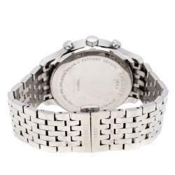 Tissot Anthracite Stainless Steel Tradition T063617A Chronograph Men's Wristwatch 42 mm