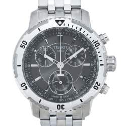 Pre Owned Tissot Grey Stainless Steel PRS200 T067417A Men's Wristwatch 42 mm