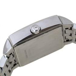 Pre Owned Tissot Black Stainless Steel Quadrato T005.510.A Men's Wristwatch 36 MM