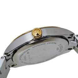 Pre Owned Tissot Silver White Two-Tone Stainless Steel PR100 T101.410.22.031.00 Men's Wristwatch 39 mm