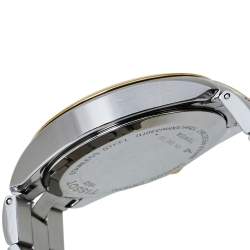 Pre Owned Tissot Silver White Two-Tone Stainless Steel PR100 T101.410.22.031.00 Men's Wristwatch 39 mm