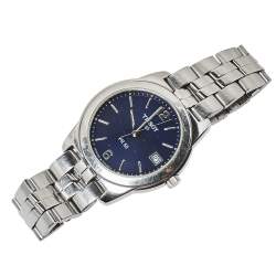 Pre Owned Tissot Blue Stainless Steel PR 50 Men's Wristwatch 36 mm