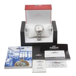 Pre Owned Tissot Silver Stainless Steel T Sport PR100 T101.417.11.031.00 Men's Wristwatch 41 mm