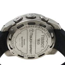 Tissot Black Titanium and Rubber T-Touch T013420A Men's Wristwatch 43 MM