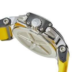 Tissot Black PVD Coated Stainless Steel & Rubber T-Race T048417A Men's Wristwatch 45 mm