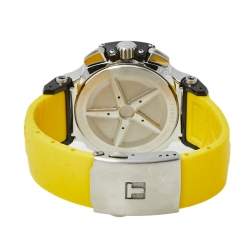 Tissot Black PVD Coated Stainless Steel & Rubber T-Race T048417A Men's Wristwatch 45 mm