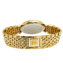 Tissot Champagne Gold Plated Stainless Steel Classic T870/970 Men's Wristwatch 34 mm