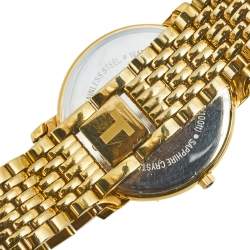 Tissot Champagne Gold Plated Stainless Steel Classic T870/970 Men's Wristwatch 34 mm