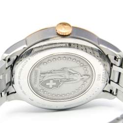 Tissot Silver Two Tone Stainless Steel Chemin des Tourelles T099.407.22.038.01 Men's Wristwatch 42 mm
