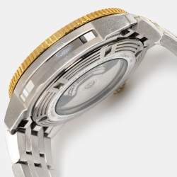 Pre Owned Tissot Black Two Tone Stainless Steel Seastar T120.407.22.051.00 Men's Wristwatch 43 mm