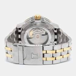 Pre Owned Tissot Black Two Tone Stainless Steel Seastar T120.407.22.051.00 Men's Wristwatch 43 mm