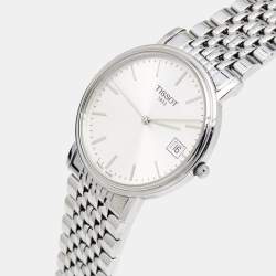 Pre Owned Tissot Silver Stainless Steel T-Classic Everytime T870/970 Men's Wristwatch 34 mm