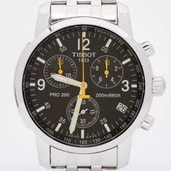Pre Owned Tissot Black Stainless Steel PRC200 T-Sport T17.1.586.52 Men's Wristwatch 40 mm