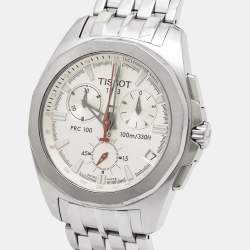 Tissot Silver Stainless Steel PRC 100 P862/962 Men's Wristwatch 39 mm