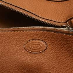 Pre Owned Tod's Brown Leather Large Di Duffle Bag 