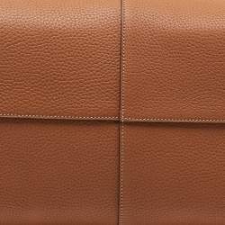 Pre Owned Tod's Brown Leather Large Di Duffle Bag 