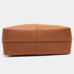 Pre Owned Tod's Brown Leather Large Di Duffle Bag 