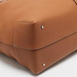 Pre Owned Tod's Brown Leather Large Di Duffle Bag 