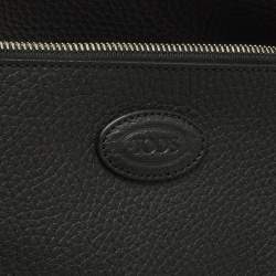 مملوكة مسبقًا حقيبة تسوق يد تودز متوسطة جلد أسود