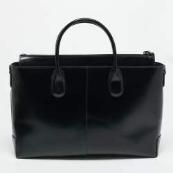 Pre Owned حقيبة مستندات تودز دي متوسطة جلد أسود