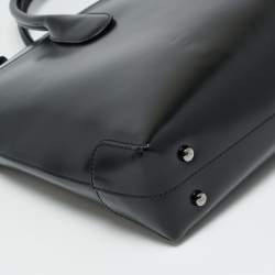 Pre Owned حقيبة مستندات تودز دي متوسطة جلد أسود