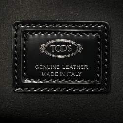 Pre Owned حقيبة مستندات تودز دي متوسطة جلد أسود