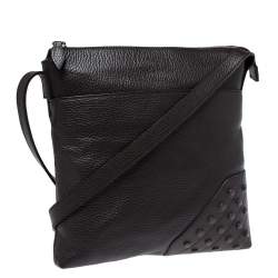 Pre Owned Tod's Brown Leather Reporter Messenger Bag