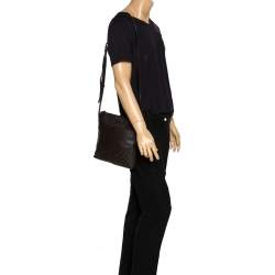 Pre Owned Tod's Brown Leather Reporter Messenger Bag