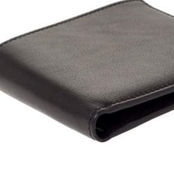 Tod's Dark Brown Leather Double T Bifold Wallet