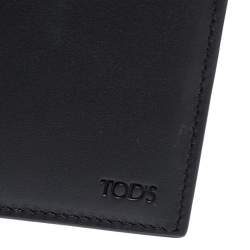 Tod's Black Leather Bifold Wallet