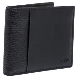 Tod's Black Leather Bifold Wallet
