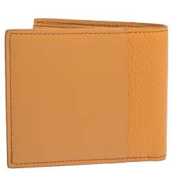 Tod's Orange Leather Bifold Wallet